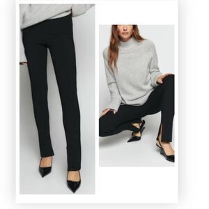 Reformation Graham Pants in Black L $158